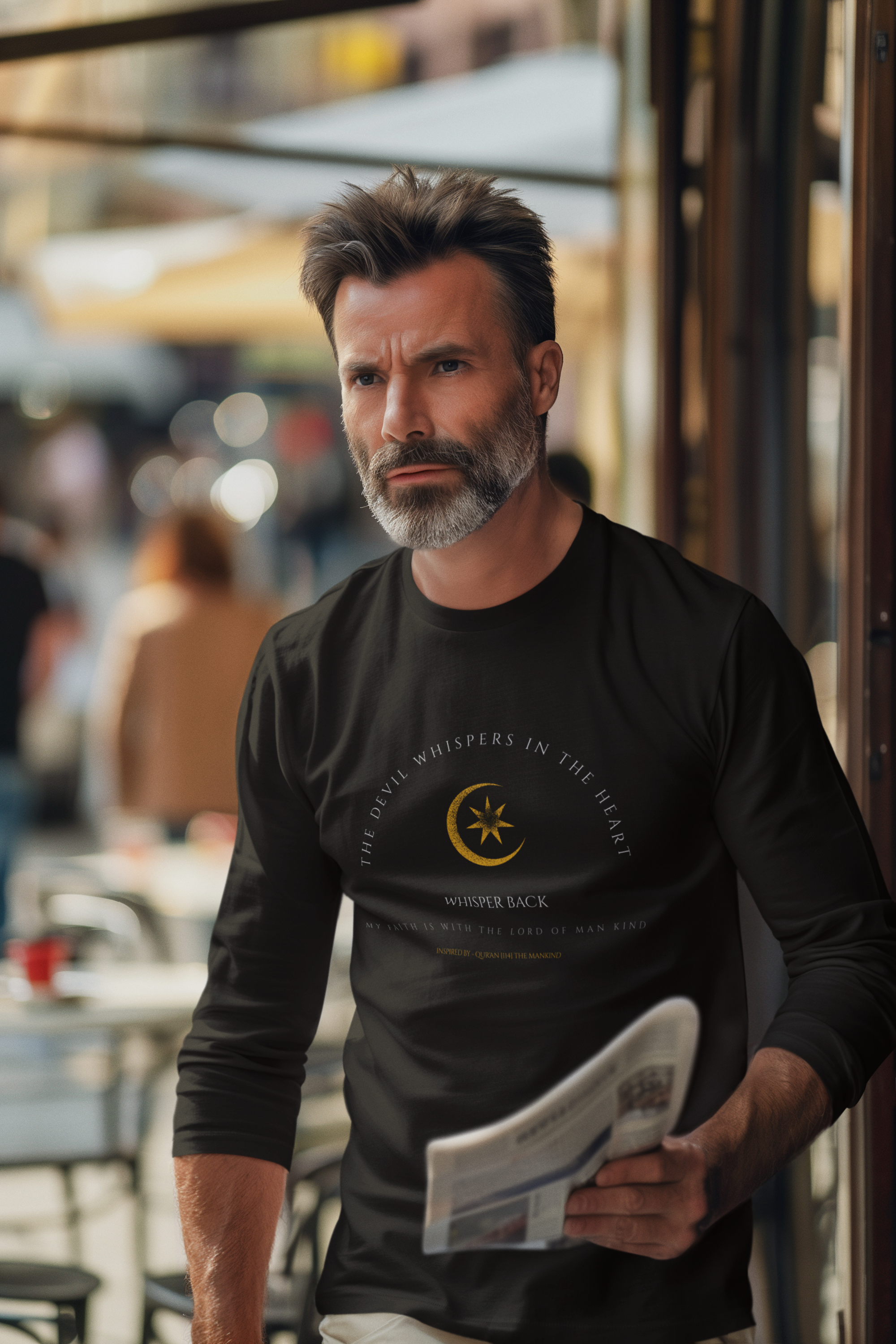 QUR'AN CH 114: MANKIND (LONG SLEEVE TEE SHIRT)